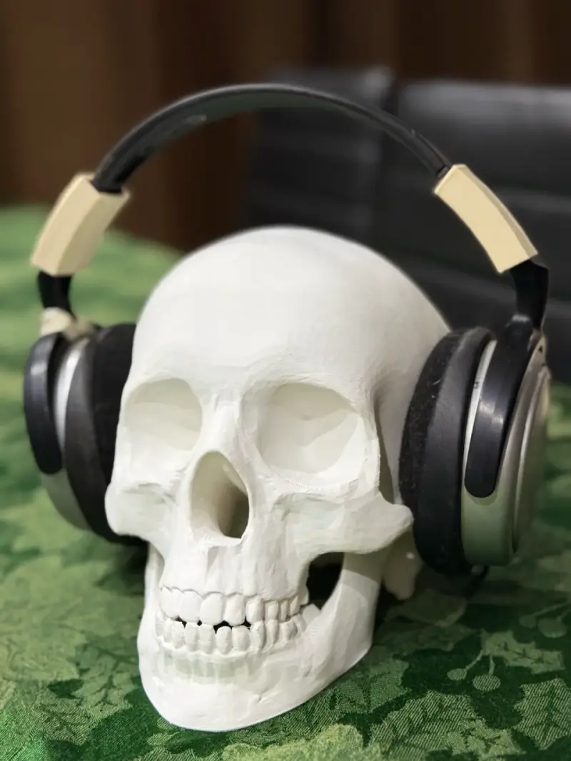 Calavera decorativa de filamento pla en 3D - 6