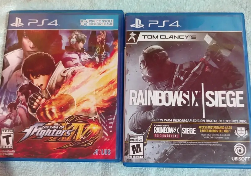 Juegos PS4 King of Fighters y Rainbow Six