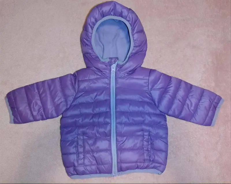 Chaqueta inflable morada infantil - 1