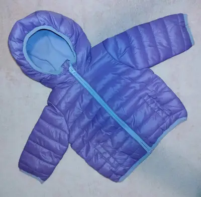 Chaqueta inflable morada infantil - miniatura 2