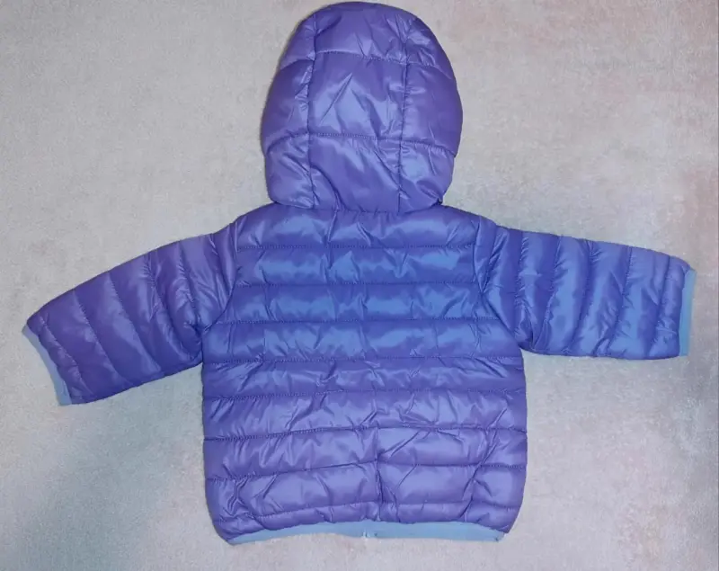 Chaqueta inflable morada infantil - 3