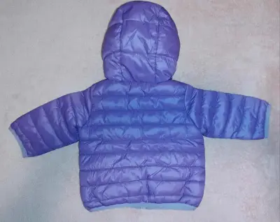 Chaqueta inflable morada infantil - miniatura 3