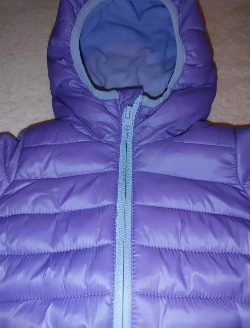 Chaqueta inflable morada infantil - 4