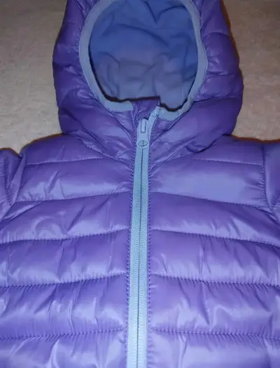 Chaqueta inflable morada infantil - miniatura 4