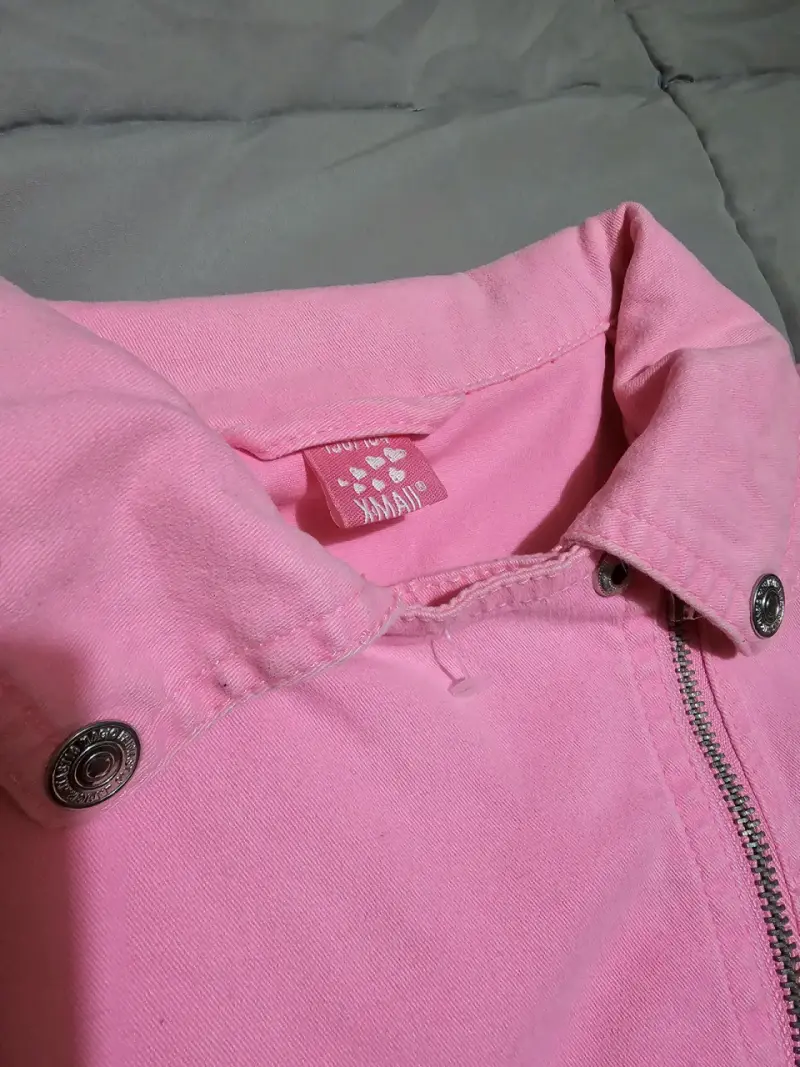 Chaqueta rosada con cierre - 5