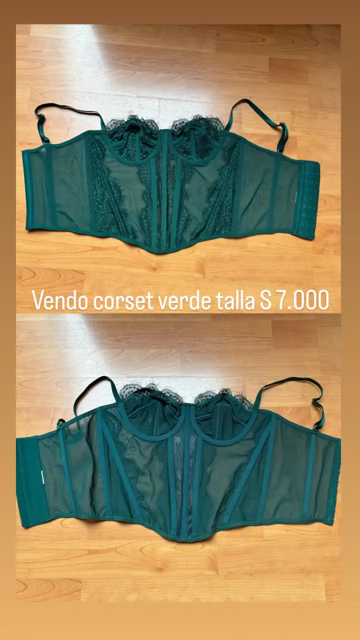 Corset verde talla S