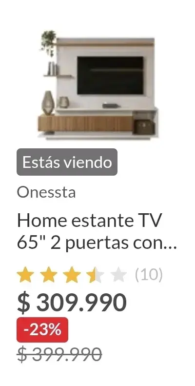 Rack para TV (No viene la tv incluida). - 5