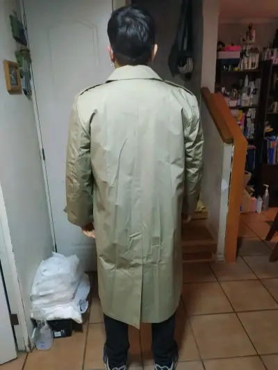 Abrigo largo beige - miniatura 3