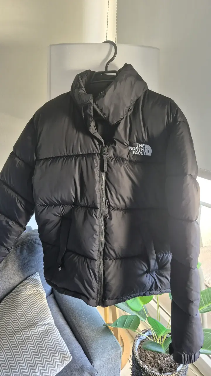 Parka negra TNF talla L - 1