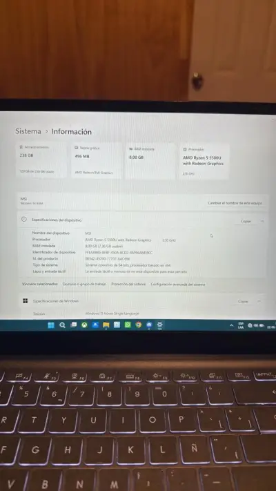 Laptop MSI MODERM 14 - miniatura 2