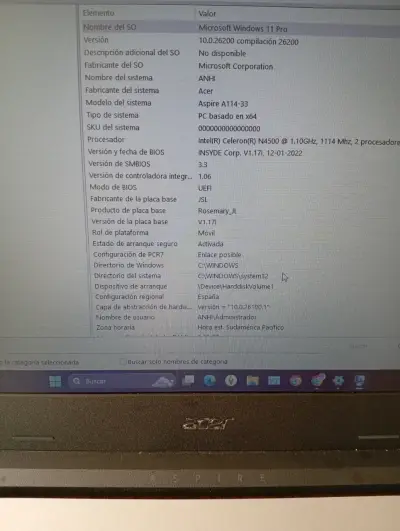 Notebook Acer en buen estado - miniatura 3