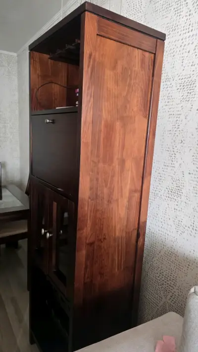 Mueble bar de madera café Magasa - miniatura 2