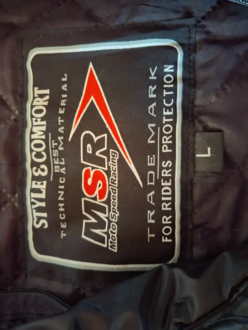 Chaqueta de Moto Negra y Roja - 3