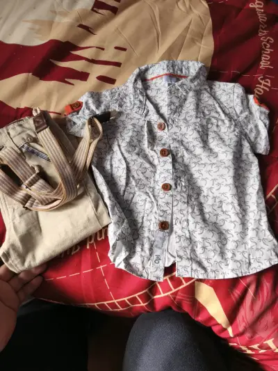 Conjunto infantil con tirantes - miniatura 2
