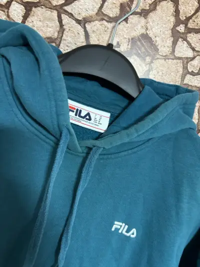 Polerón con capucha azul FILA - miniatura 3