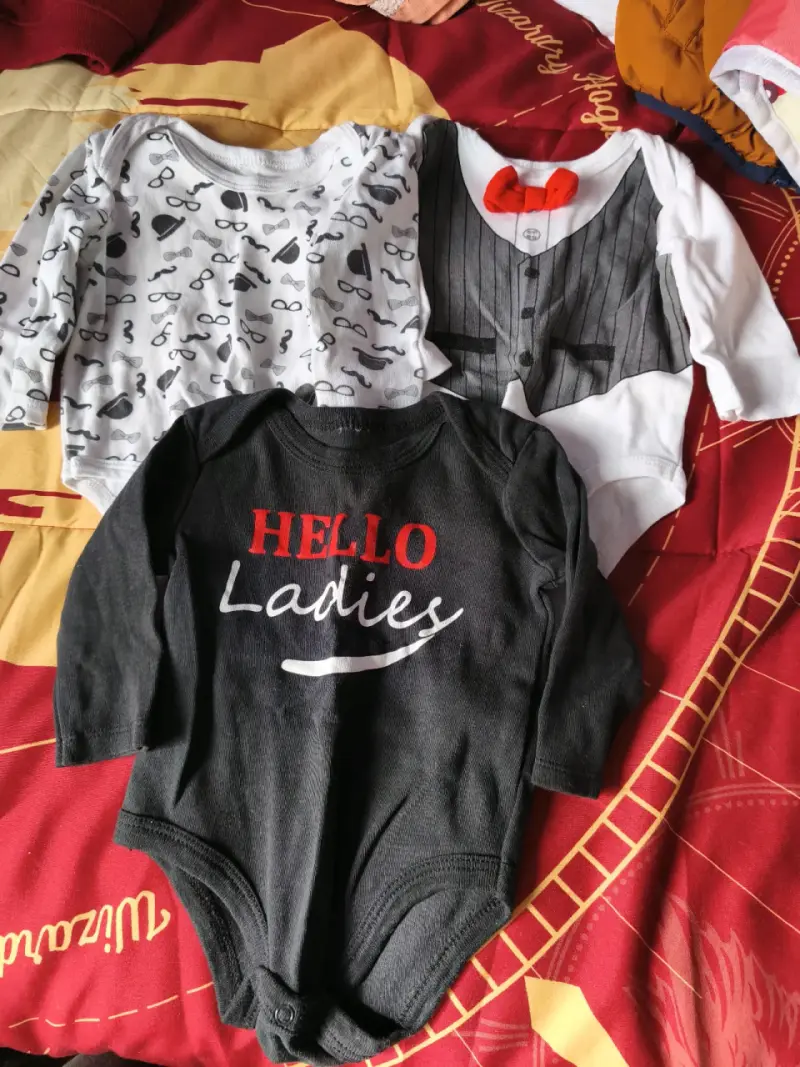 Set de bodies para bebé estampados - 1