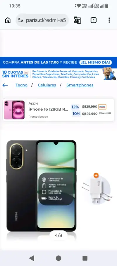 Xiaomi Redmi A5 Negro 128GB - miniatura 2