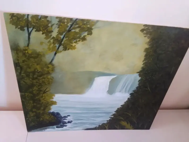 Cuadro paisaje. Oleo sobre tabla. - 2