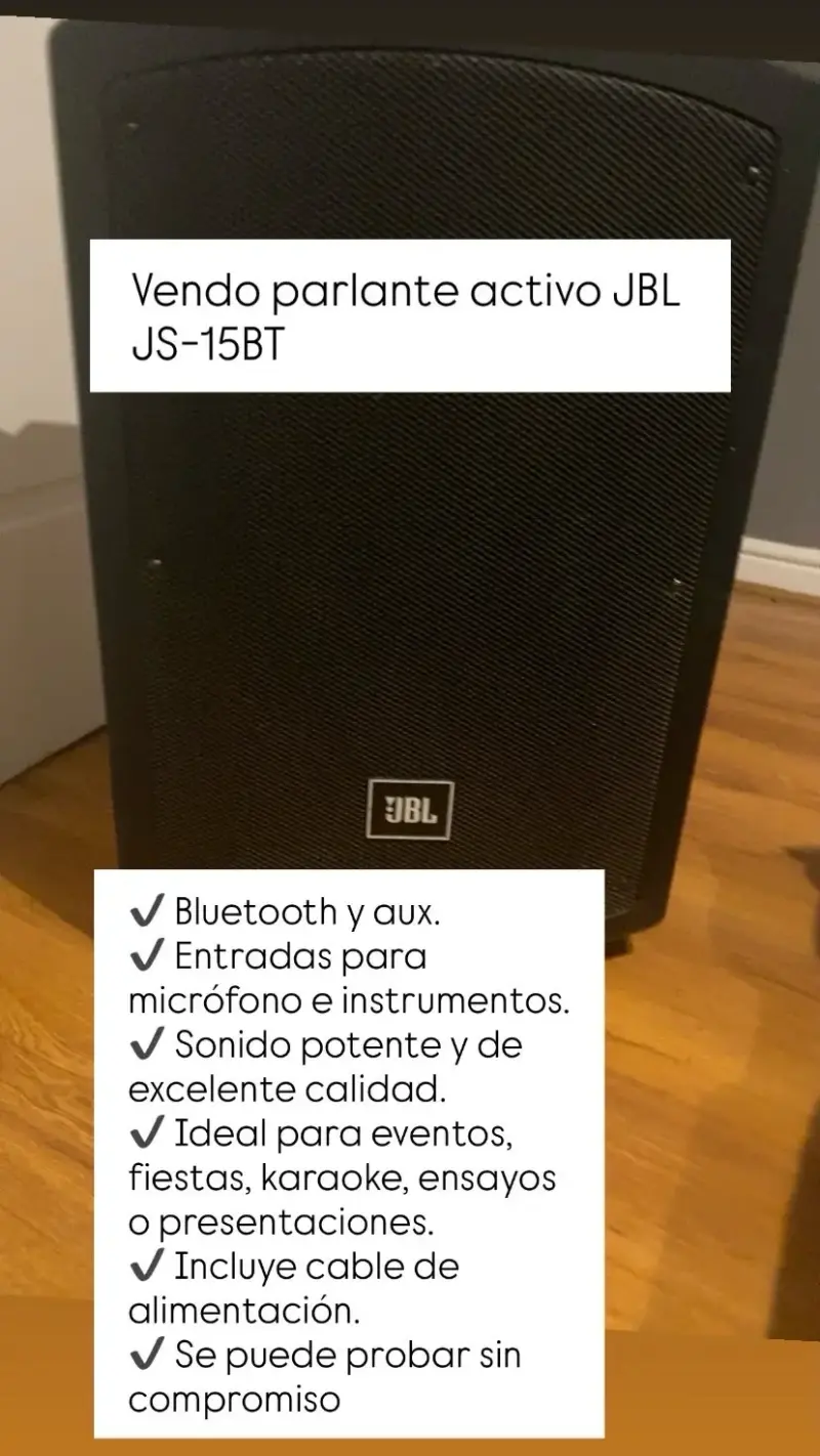 Parlante JBL portátil grande - 2