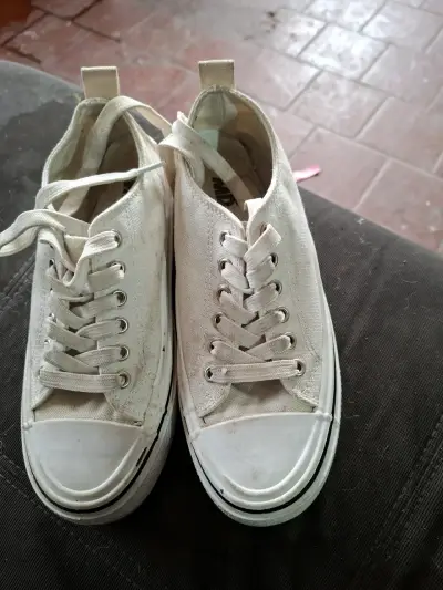 Zapatillas blancas casuales unisex - miniatura 1