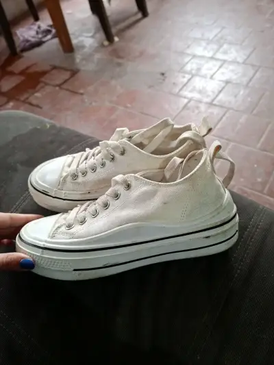 Zapatillas blancas casuales unisex - miniatura 2