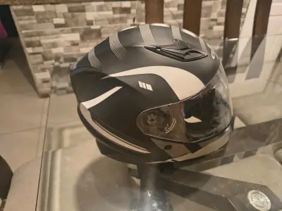 Casco integral GHB negro y gris - miniatura 2