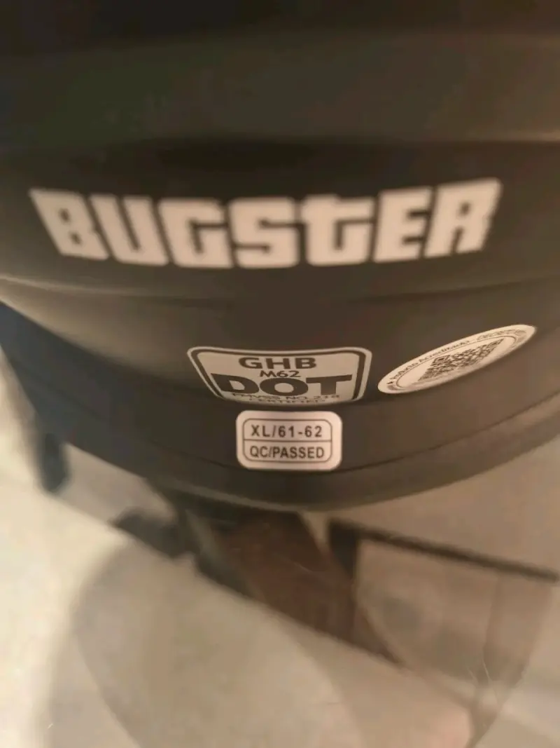 Casco integral GHB negro y gris - 3