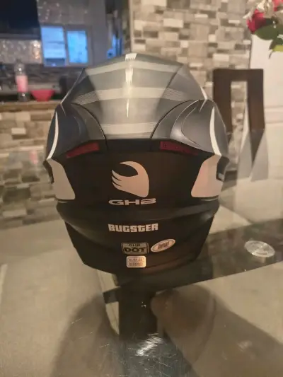 Casco integral GHB negro y gris - miniatura 4