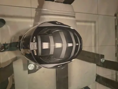 Casco integral GHB negro y gris - miniatura 5