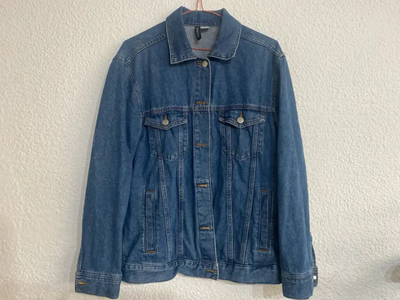 Chaqueta de mezclilla azul H&M