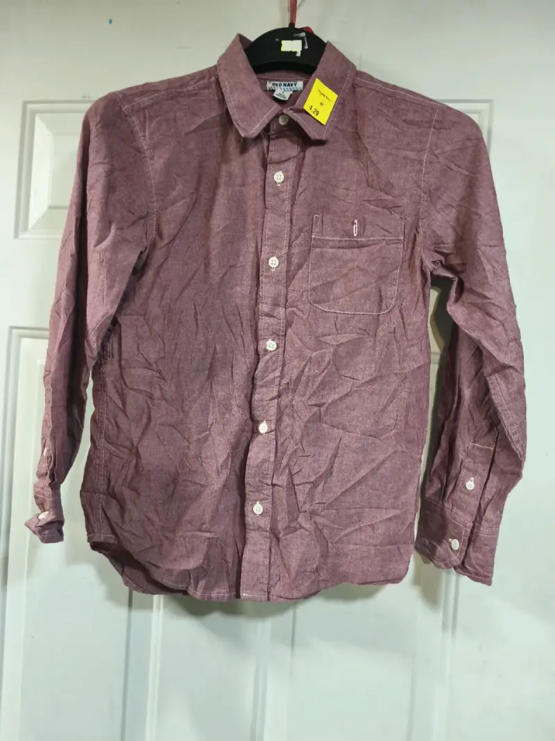 Camisa manga larga morada de niño - 1