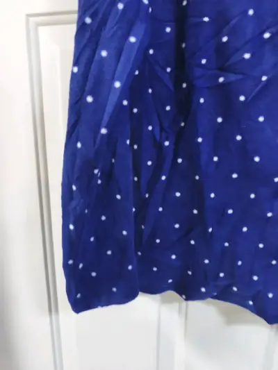 Pijama  azul con lunares blancos - miniatura 2