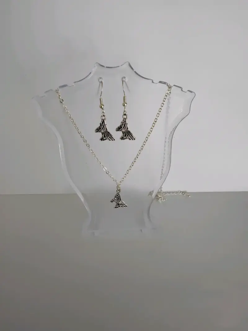 Conjunto collar y aros sirena