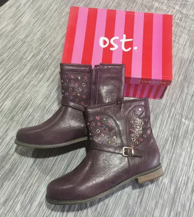 Botines marrones con tachas - miniatura 2