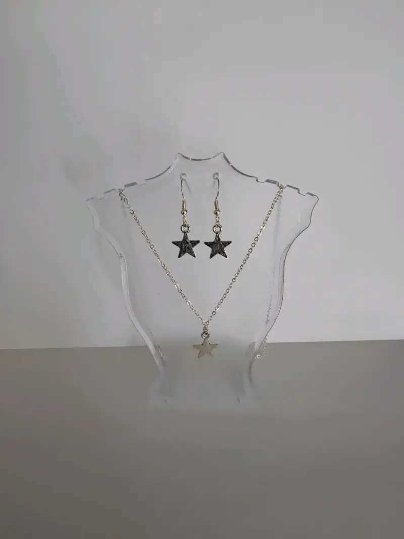 Set de collar y aros estrella