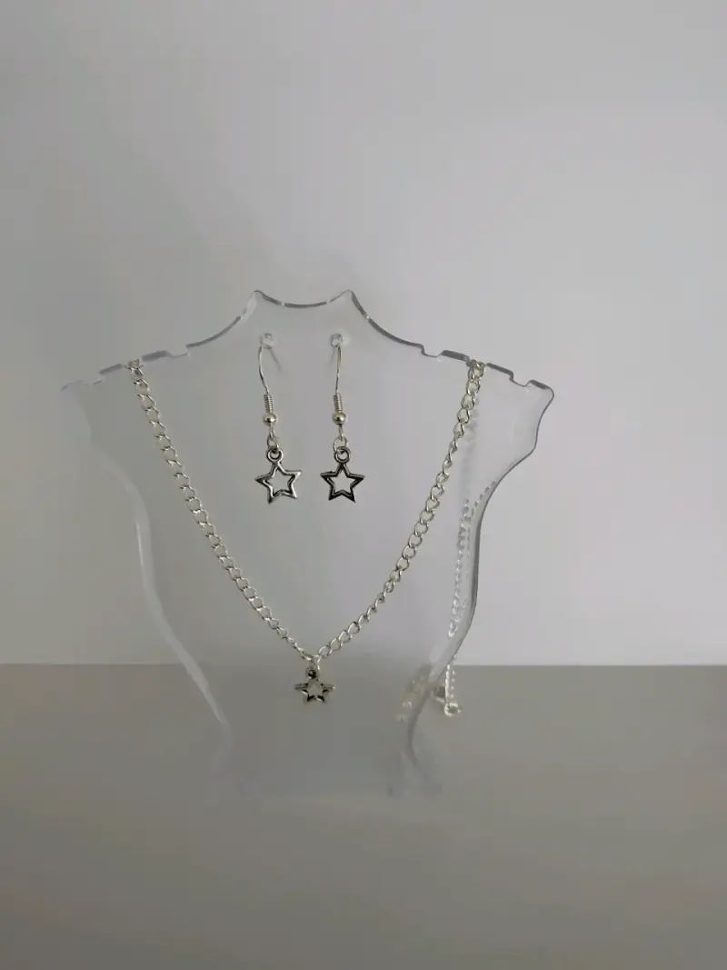 Set collar y aros estrellas