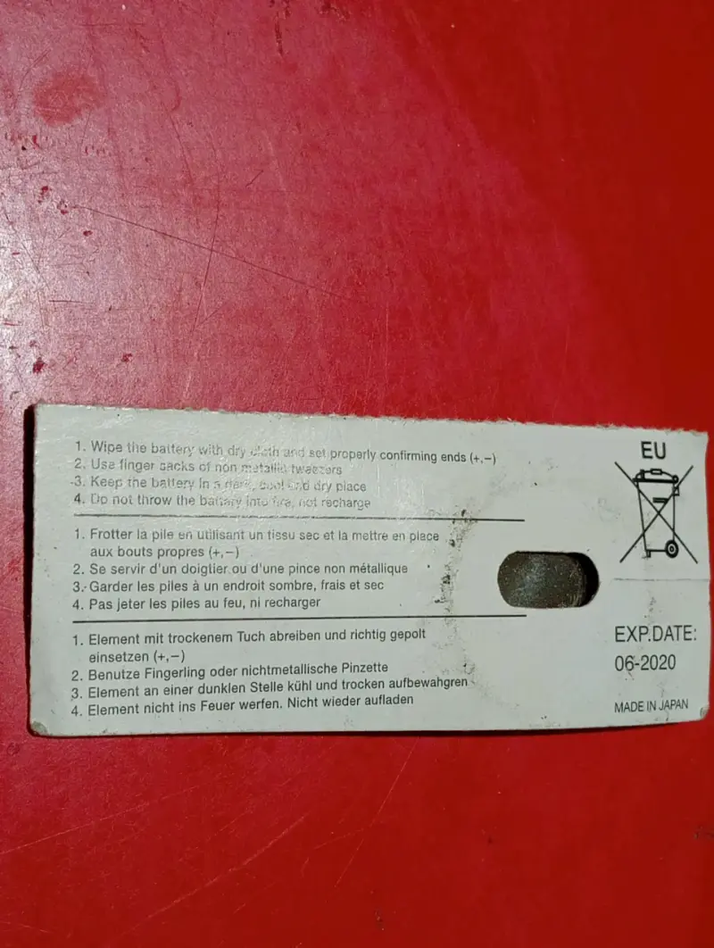 Batería de Litio Maxell CR2025 - 2