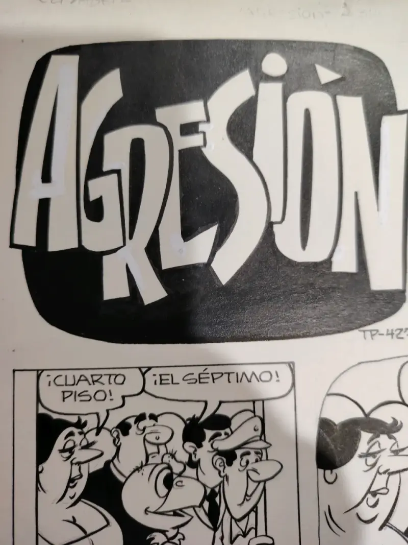 Plancha original de historieta en tinta Condorito - 2