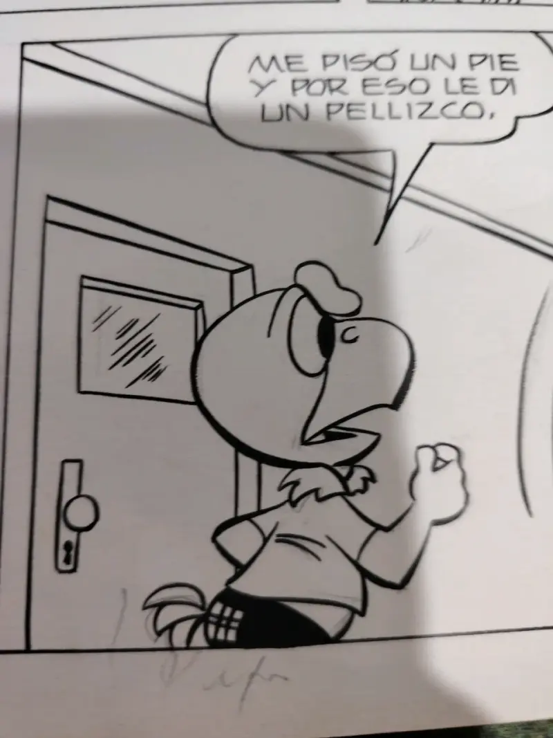 Plancha original de historieta en tinta Condorito - 3