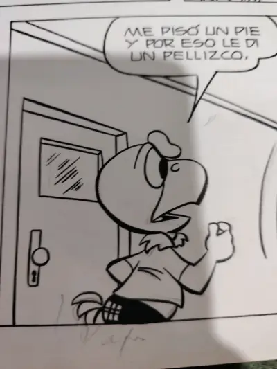 Plancha original de historieta en tinta Condorito - miniatura 3