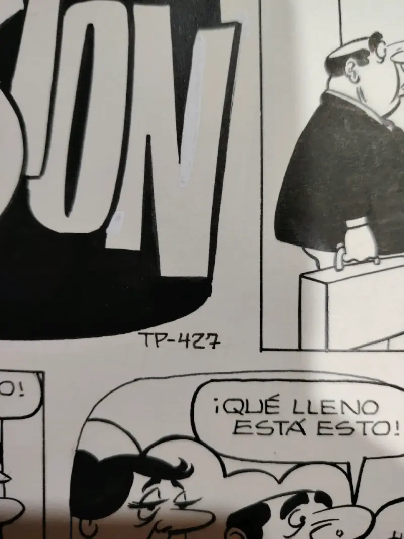 Plancha original de historieta en tinta Condorito - 5