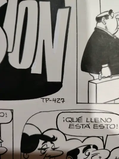 Plancha original de historieta en tinta Condorito - miniatura 5