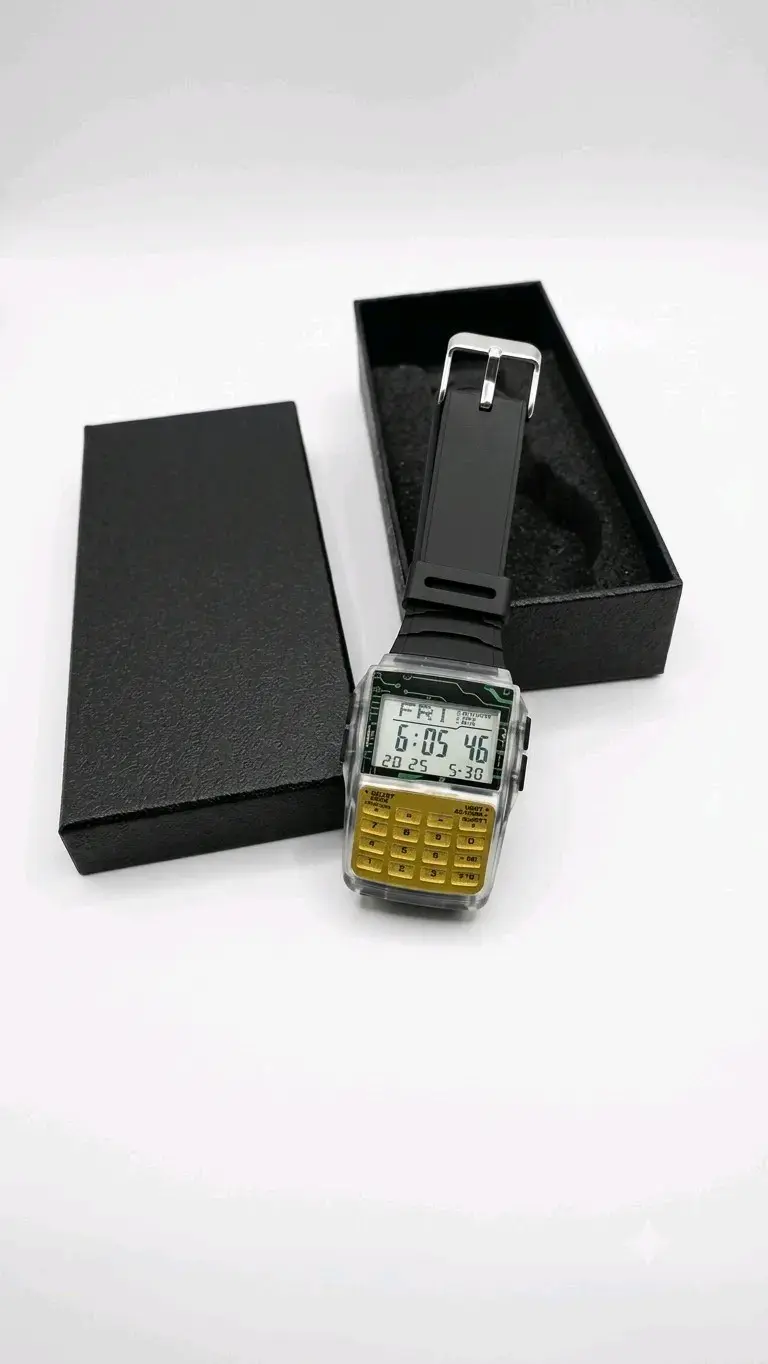 Reloj digital con calculadora - 1