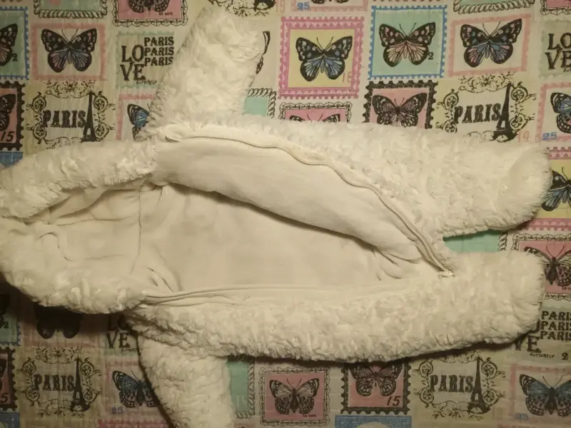 Pijama infantil polar blanco - 2