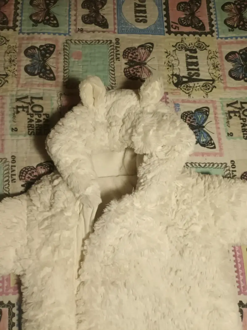 Pijama infantil polar blanco - 4