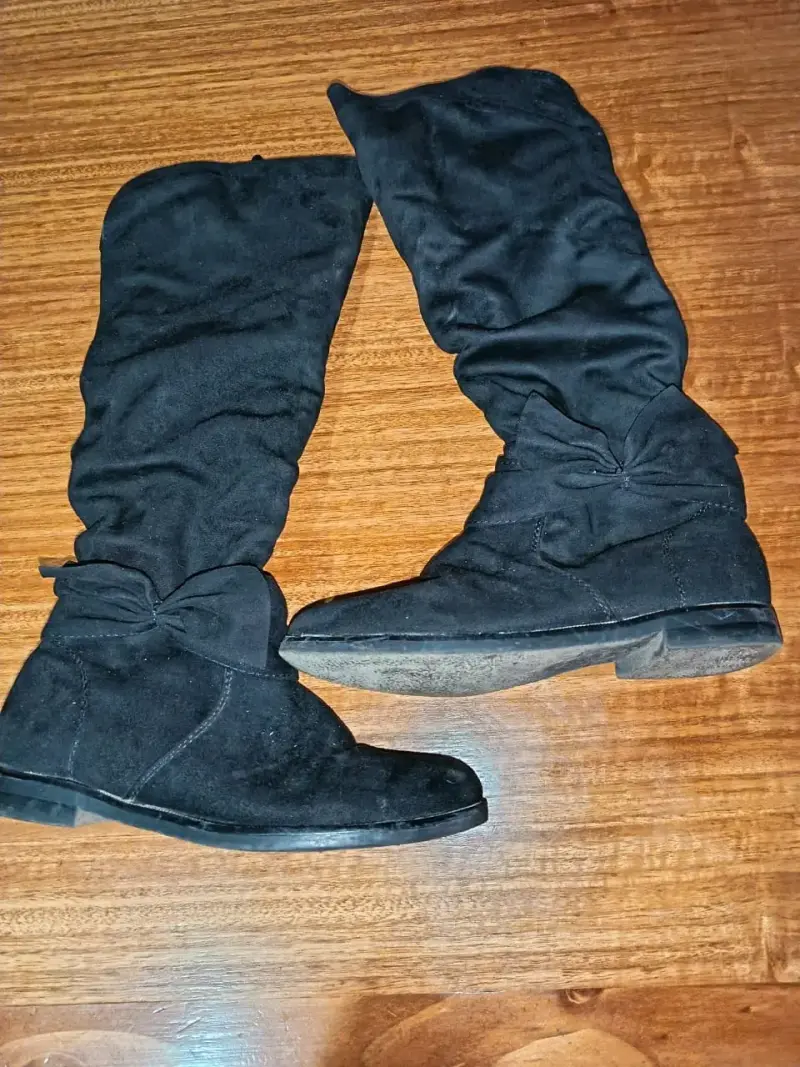 Botas negras de gamuza - 1