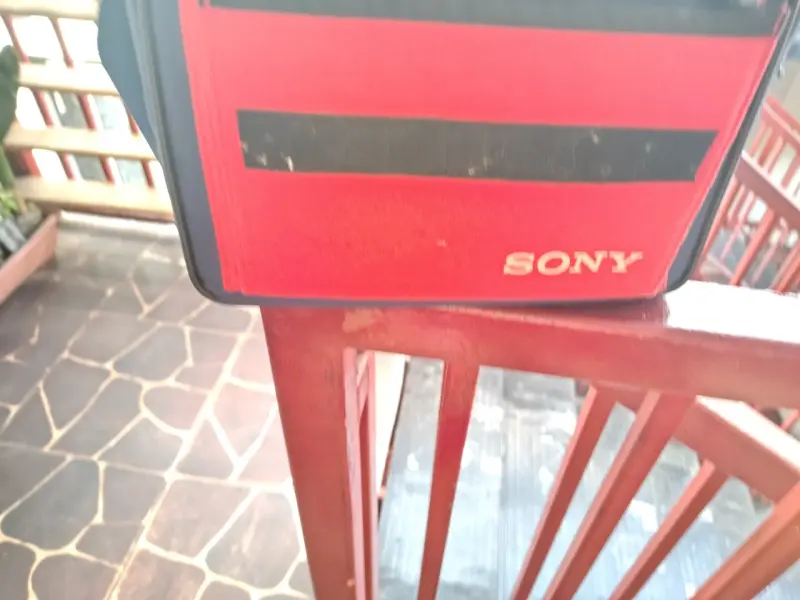 Bolso Sony Stamina verde y rojo retro de los 90 - 6