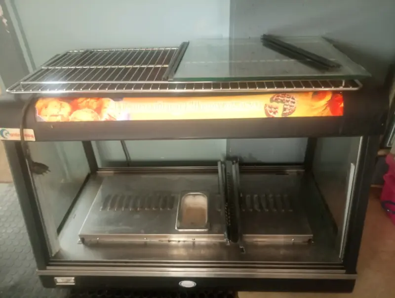 Vitrina calentadora de alimentos