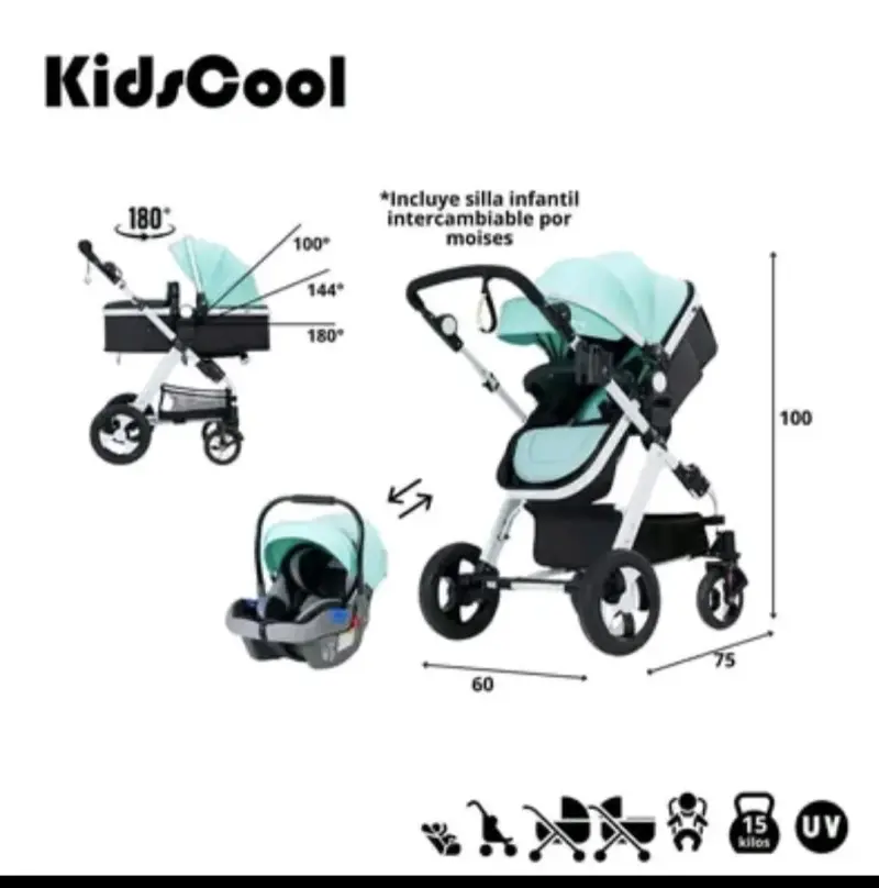 Coche Travel System Cuna Kidscool - 5