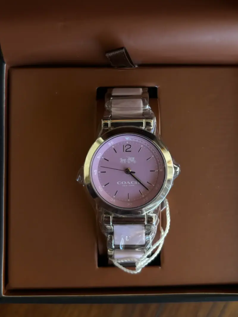 Reloj Coach rosado nuevo - 6
